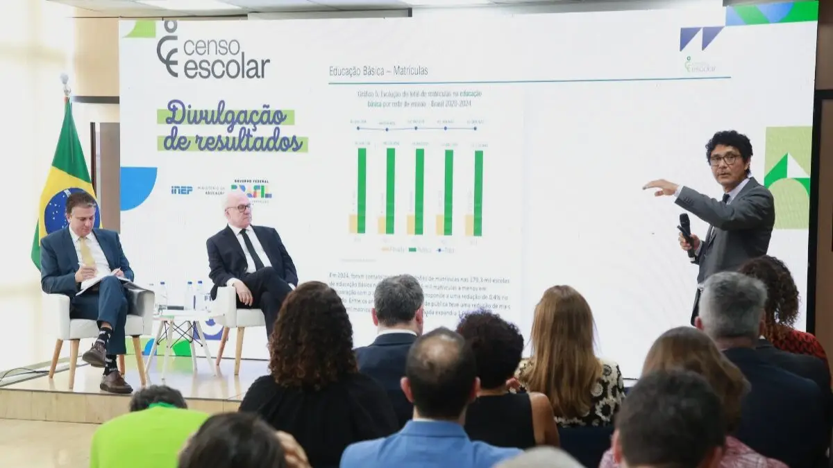 coletiva de imprensa do censo escolar 2024